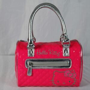 Loungefly Sanrio Barrel Bag – OG Heart Logo – 2013 – Patent PVC – NWOT – Rare